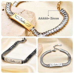 Custom Bracelets With Wings Personalized Memorial Jewelry