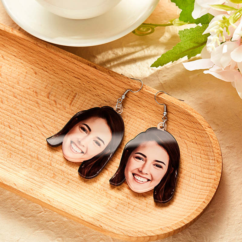 Personalized Pet Earrings Gift for Dog Mom