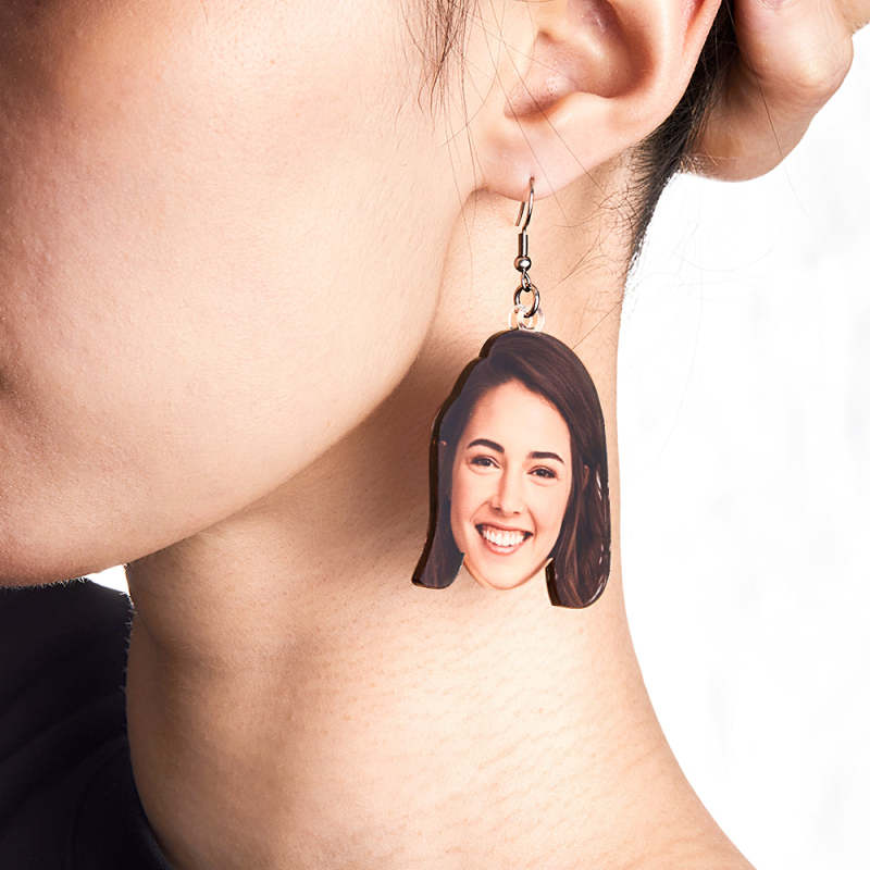 Personalized Pet Earrings Gift for Dog Mom