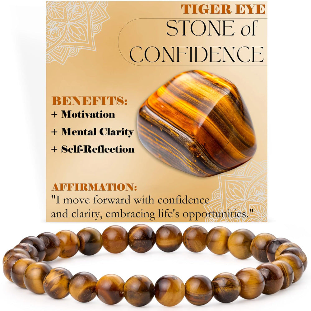 Energy & Love • Natural Stone Elastic Rope Bracelet