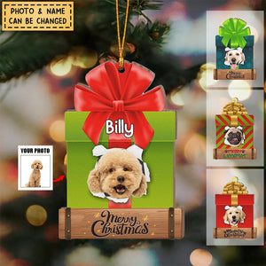 Personalized Custom Shaped Wooden Ornament Gift For Pet Lover