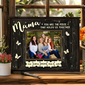Personalized Puzzle Piece Canvas Poster-Mama,You Are The Piece That Holds Us Together