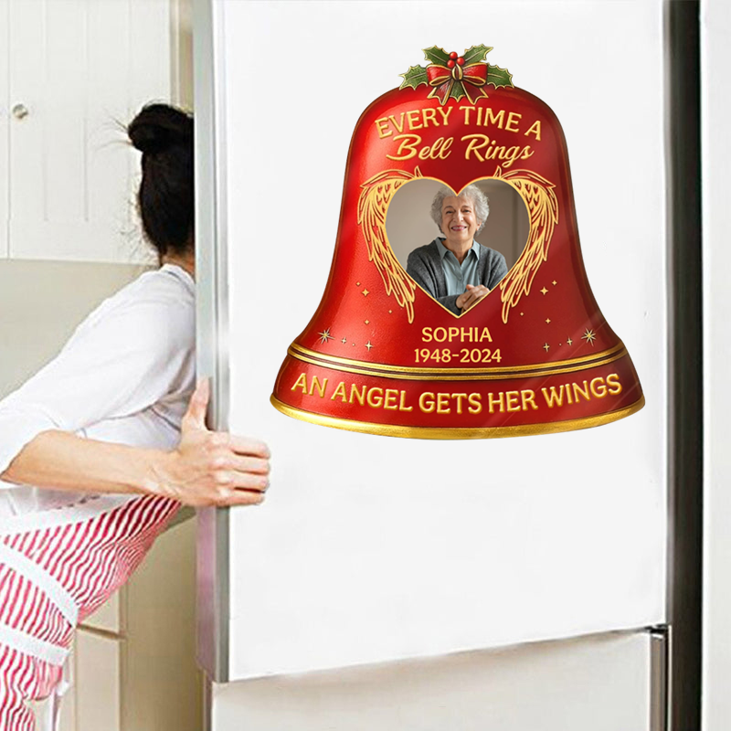 Every Time A Bell Rings - Custom Photo Memorial Personalized Sticker/Decal