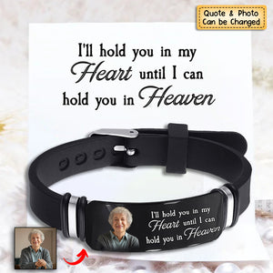 Custom Photo I'm Always With You - Memorial Gift For Family, Friend - Personalized Engraved Bracelet