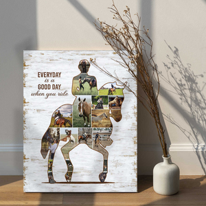 Personalized Photo Collage Gift For Horse Riders