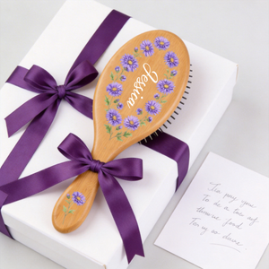 Custom Hair Brush - Personalized Best Friend Birthday Gifts For Women, Besties, Sisters, BFF - Besties Always Stick Together