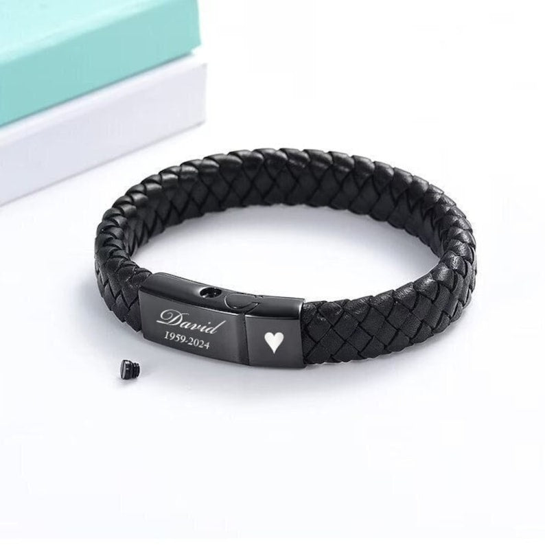 Personalized Urn Memorial Bracelet
