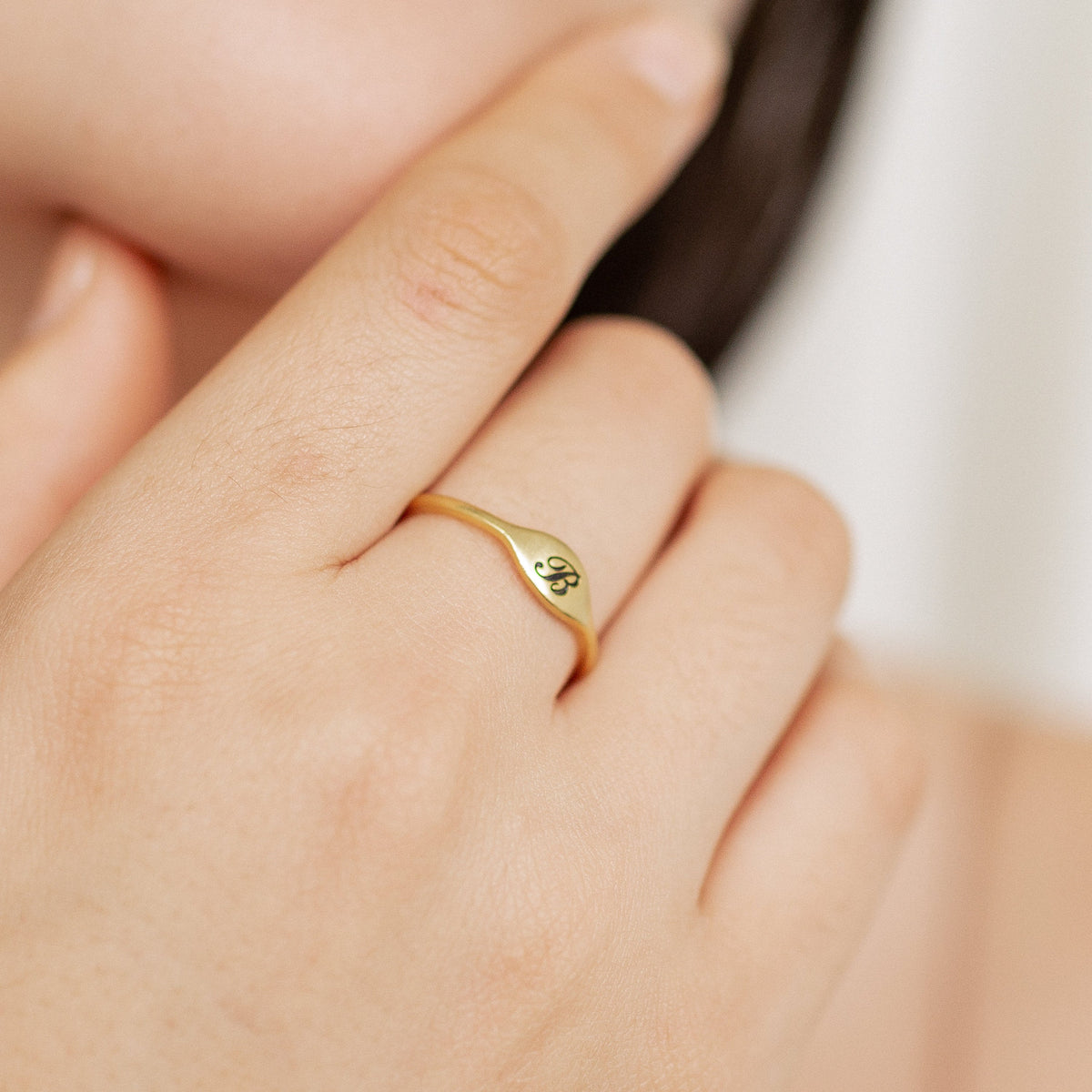 Personalized Symbols, Capital Letter Ring, Stacked Ring Gift For Her, Mother, Bridesmaid, Girlfriend