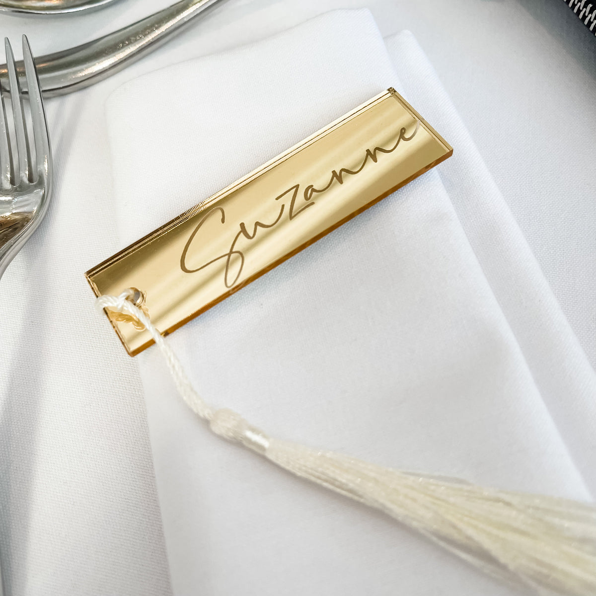 Personalized Decorations Acrylic Bookmark Keyring Wedding Table Decor