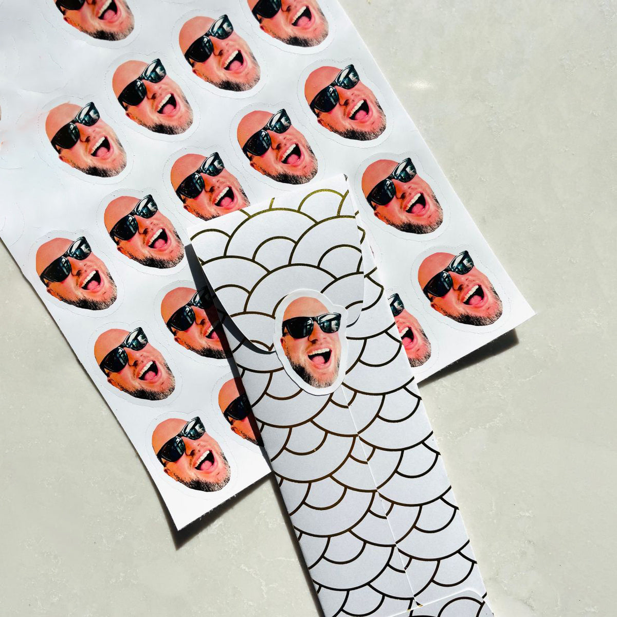 Personalized Funny Face Stickers