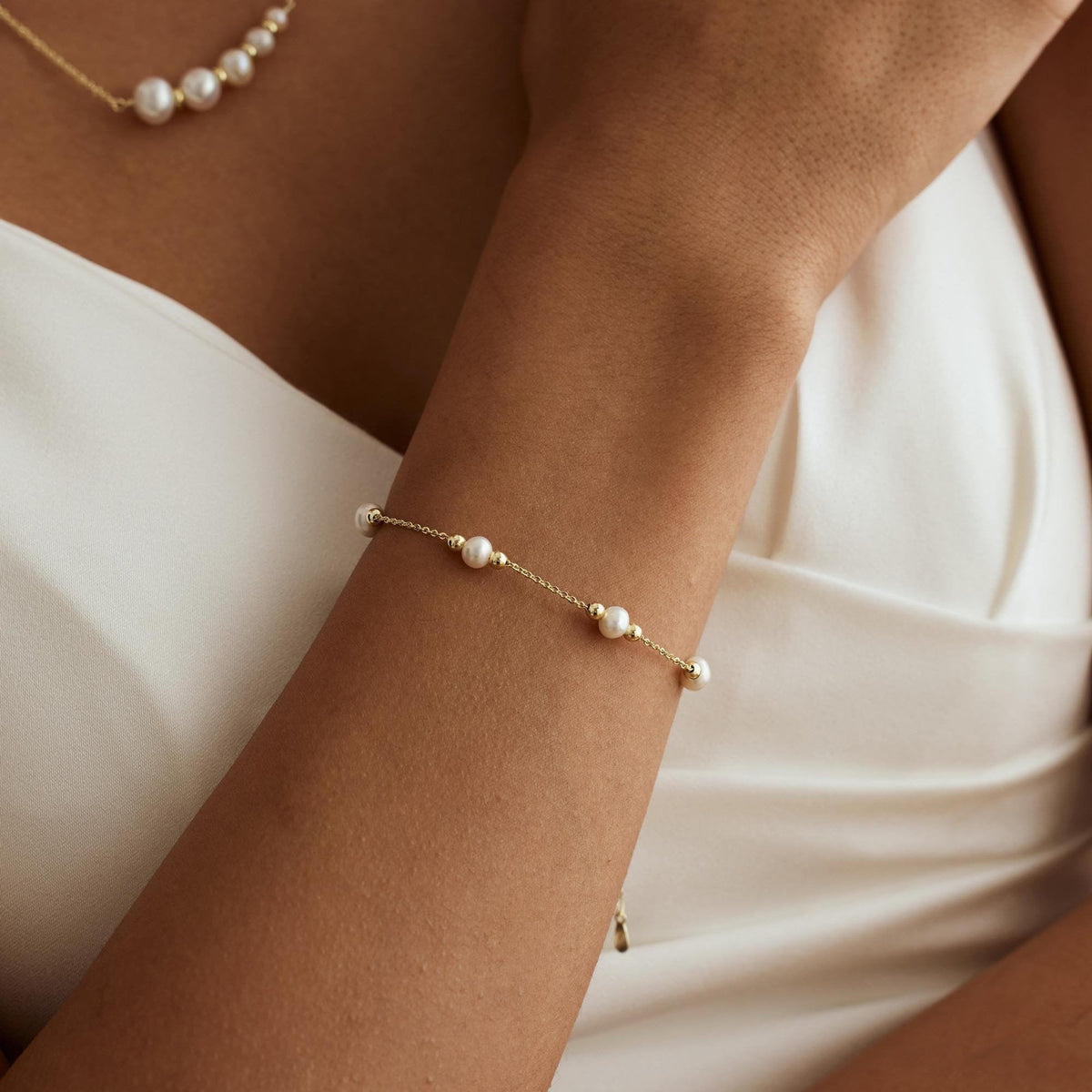 Pearl Bead Bracelet,Wedding Bridesmaids' gifts, Maid of Honor Gift, Mother's Day