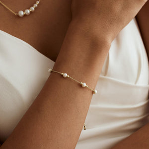 Pearl Bead Bracelet,Wedding Bridesmaids' gifts, Maid of Honor Gift, Mother's Day