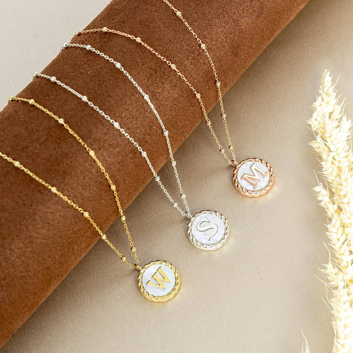 Personalized Coin Letter Necklace