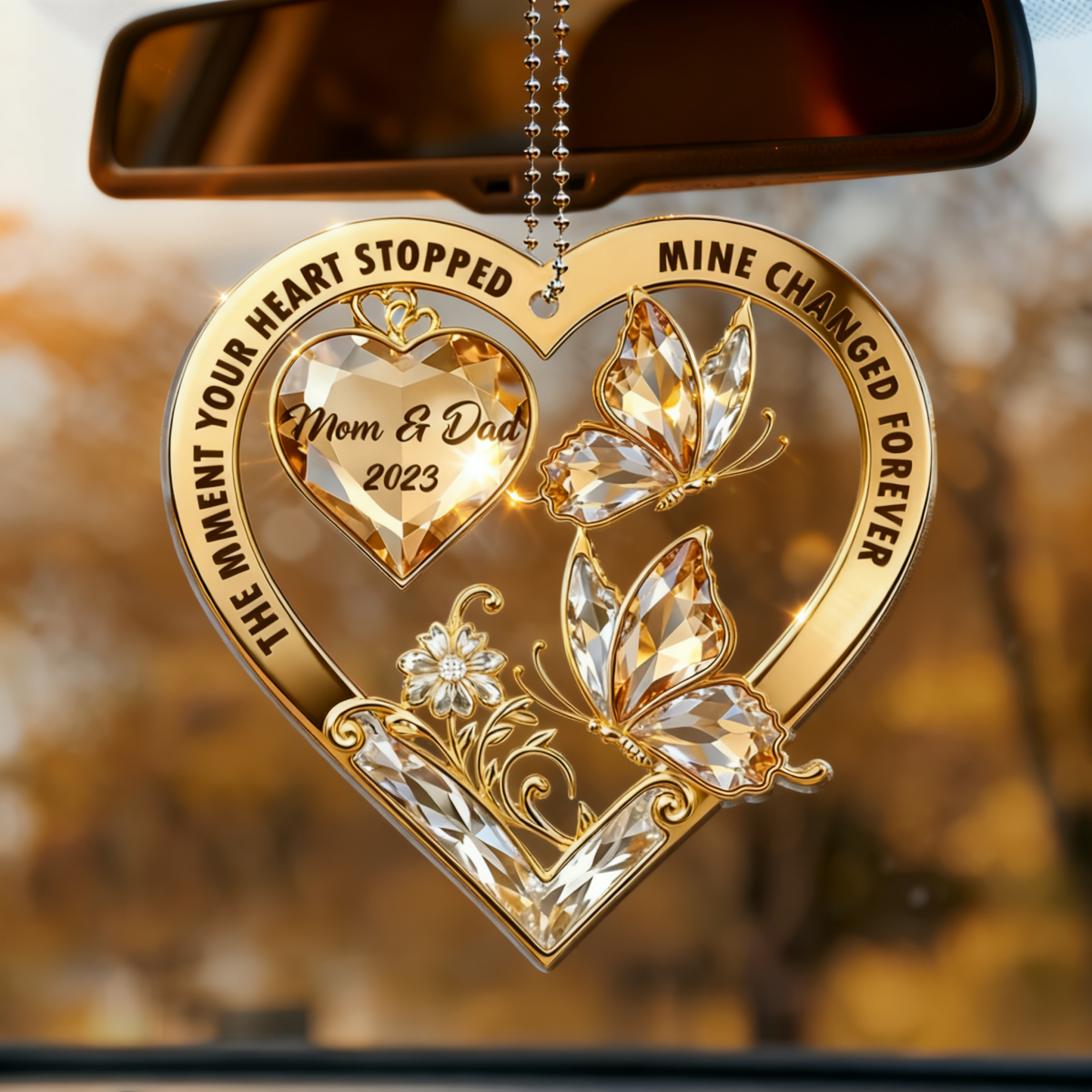 The Moment My Heart Changed Forever - Personalized Ornament