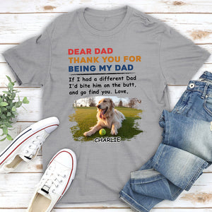 Personalized Pure Cotton T-shirt Gift For Dog Lovers - Bite The Butt
