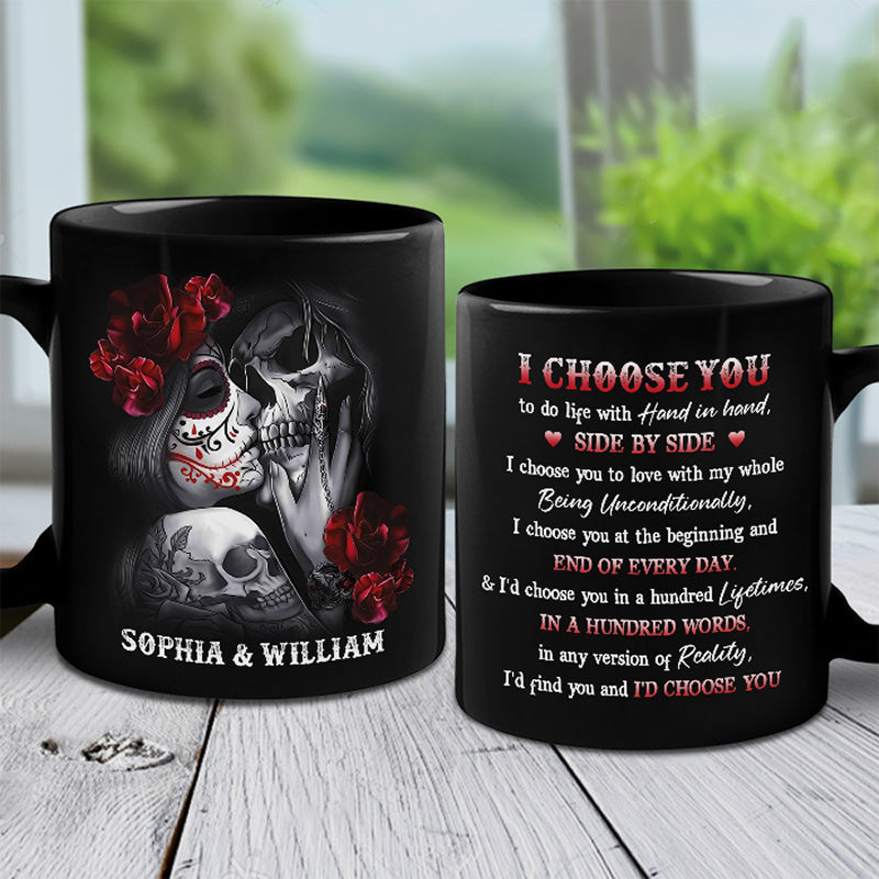I Would Choose You Over A Hundred Lives - Couple Personalized Mug - Gift For Husband Wife