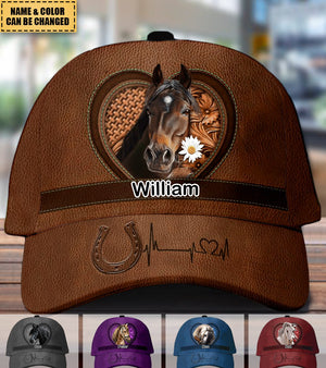 Personalized vintage hat for horse lovers