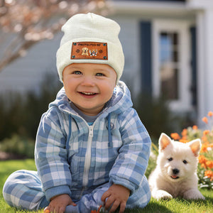 Personalized Custom Baby Dog Beanie - Protected By