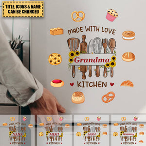Personalized Birthday Gifts For Grandma Nana's Kitchen Made With Love Pastries Decal