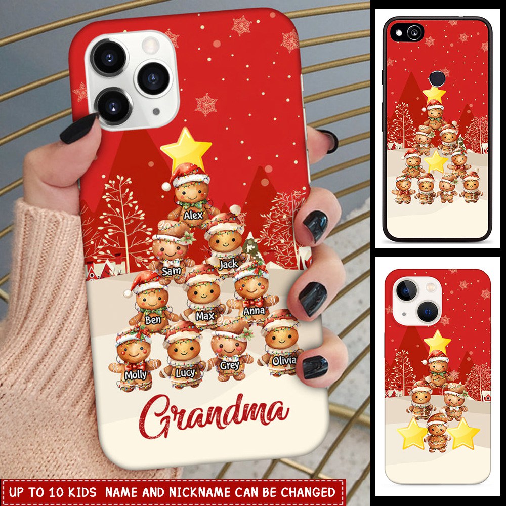 Festive Red Theme Pine Tree Cookie Kids