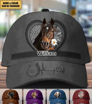 Personalized vintage hat for horse lovers
