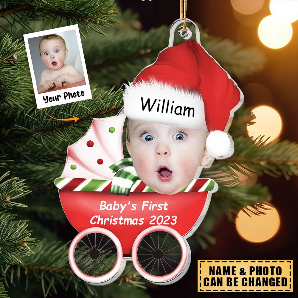 Baby First's Christmas 2023 - Personalized Acrylic Photo Ornament