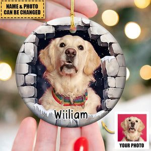 Christmas gift - Personalized Ceramic Photo Ornament