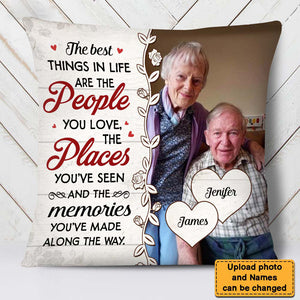 Personalized Gift For Couple The Thing In Life Pillow