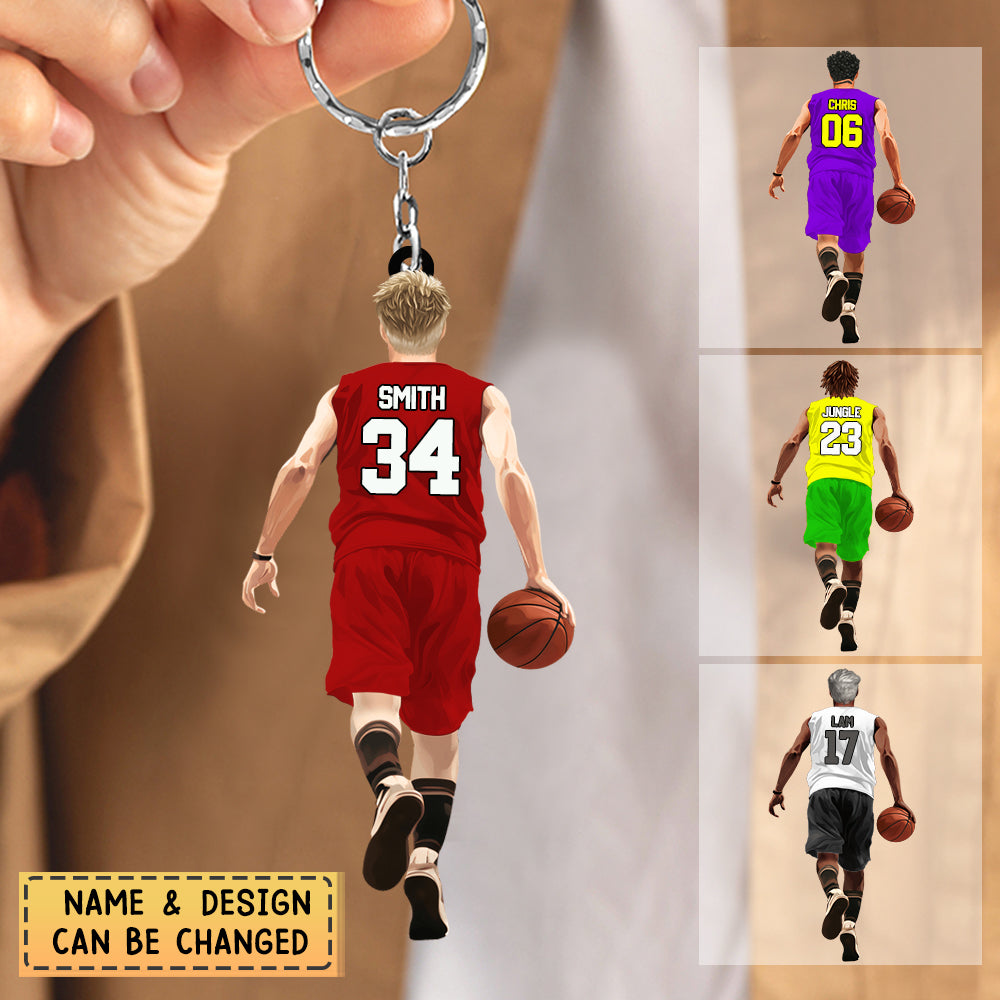 Personalized Great basketball player Acrylic Keychain
