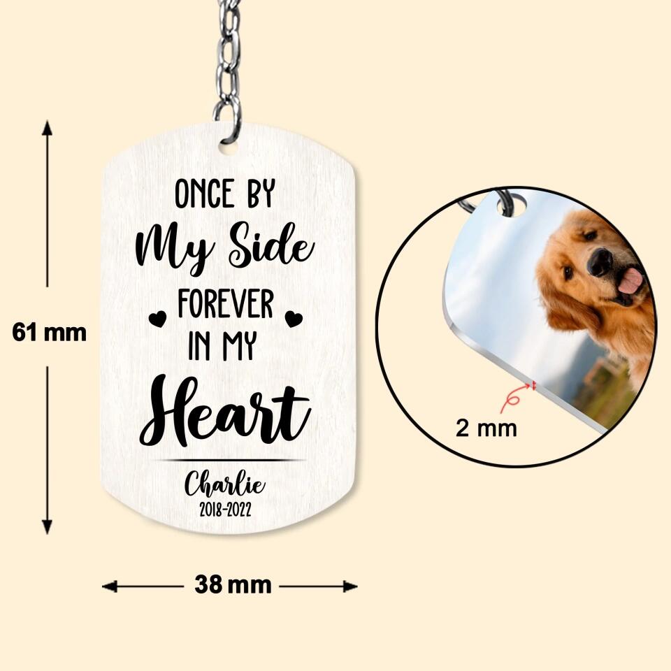 Personalized Upload Your Dog Photo You Are My Favorite Hello And My Hardest Goodbye Keychain Printed