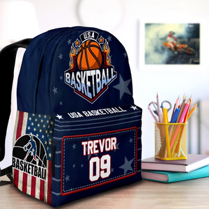Basketball Personalized Premium Kids Backpack Back To School Gift
