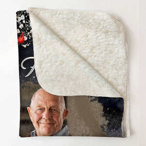A Hug From Heaven - Personalized Photo Memorial Blanket