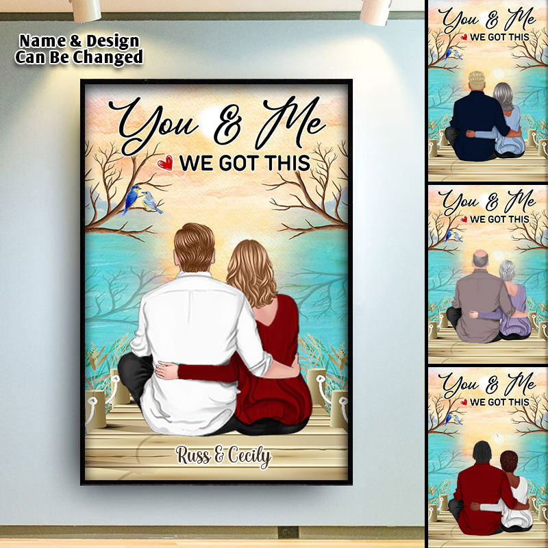 You & Me We Got This Couple Gift Personalized Canvas Print