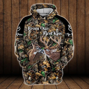 Hunting Couple Custom All Over Print Shirt From Our First Kiss Till Out Last Breath Personalized Gift