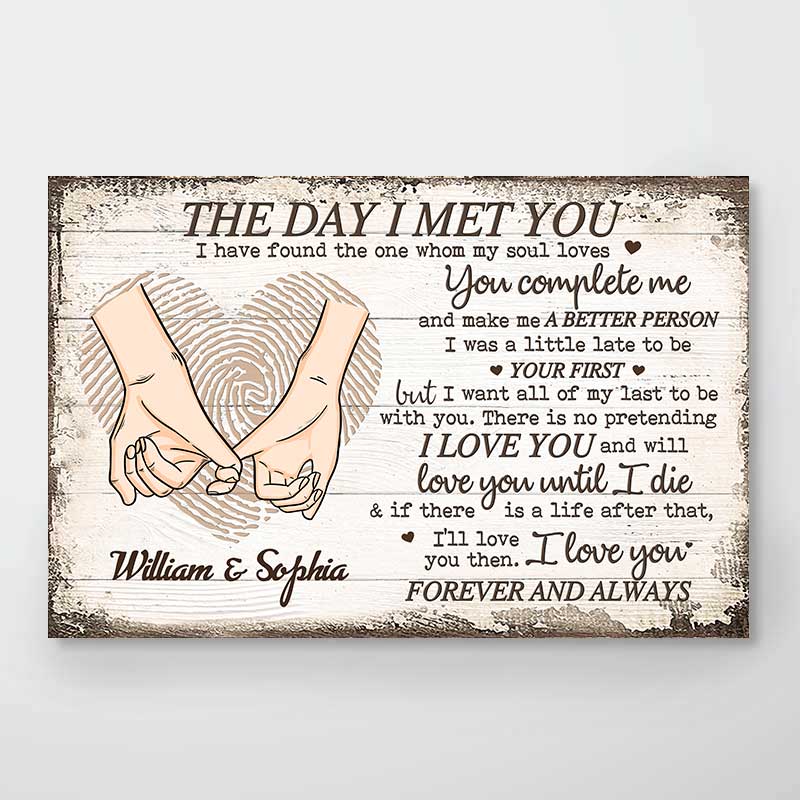 Personalized Poster/Canvas-Love You Forever And Always-Gift For Couple