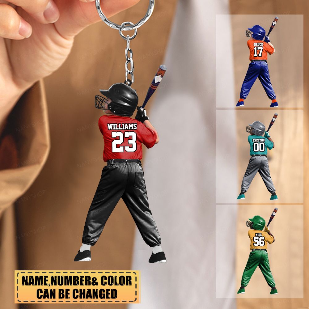 Personalized gift for Baseball lover Acrylic Keychain-Baseball Camps