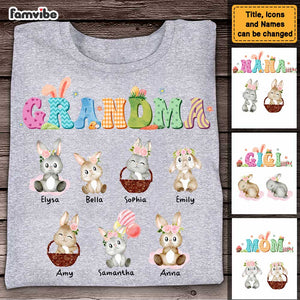 Personalized Easter Gift for Grandma Bunny T-Shirt