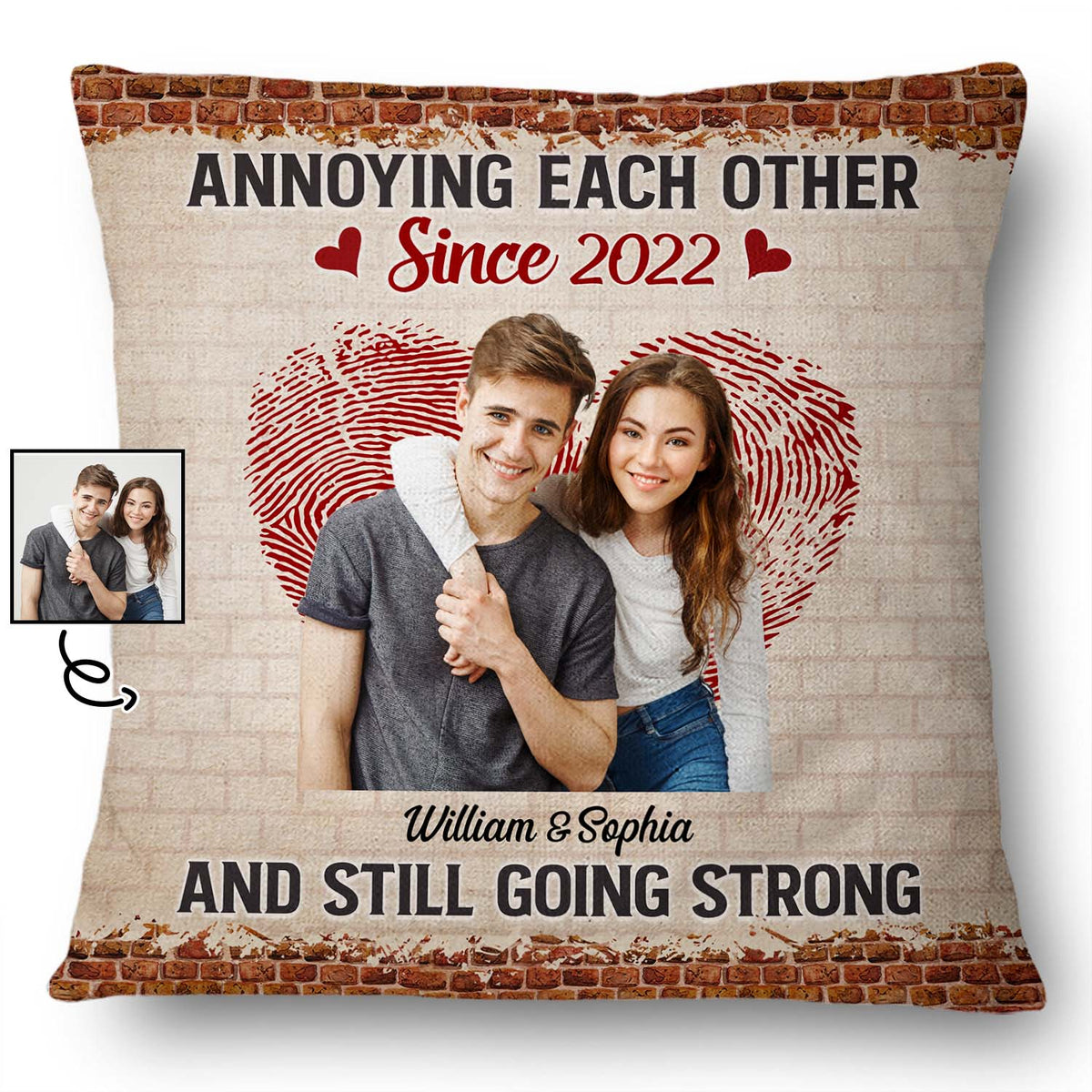 Annoying Each Other And Still Going Strong Personalized Couple Pillow