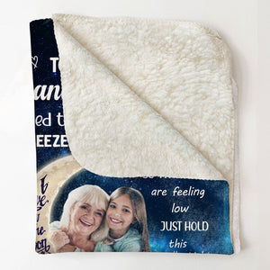 To My Granddaughter I Love You To The Moon And Back - Personalized Photo Blanket