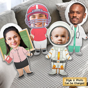 Custom Photo Jobs - Funny Gift For Family/Friends - Personalized Custom Shaped Pillow