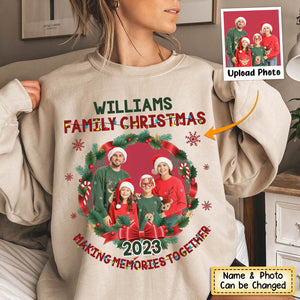 Personalized Family Photo 2023 Christmas Sweatshirt
