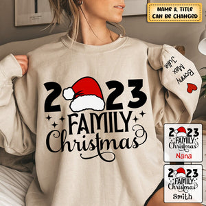 Personalized 2023 Family Christmas Sweatshirt