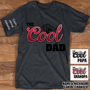 Personalized Cool Dad Father's Dad Grandpa Kids T-shirt