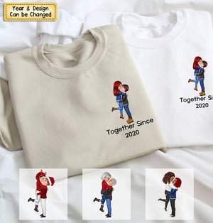 Personalized Together Since Couple Sweatshirt