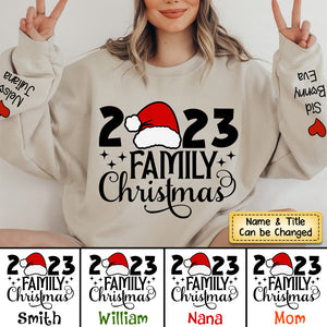 Personalized 2023 Family Christmas Sweatshirt