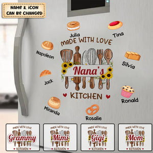 Personalized Birthday Gifts For Grandma Nana's Kitchen Made With Love Pastries Decal
