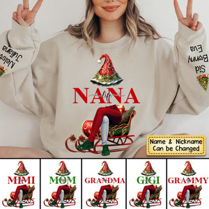 Personalized Love Grandma/Mom Life Christmas Sweatshirt