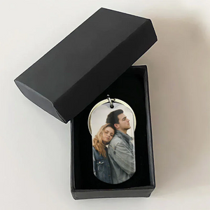 To My Man, Personalized Photo Keychain for Couple Husband Boyfriend Gift
