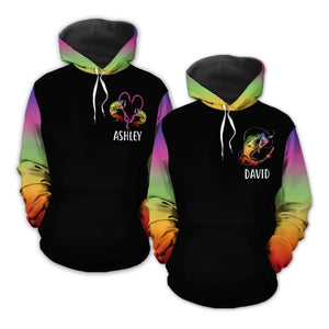 Personalized My Wife Is Still My Best Catch Couple 3D Hoodie