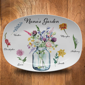 My Grandma's Garden - Family Personalized Custom Platter